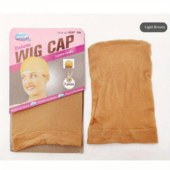 Stretchy Nylon Wig Caps For Women 2 Pcs