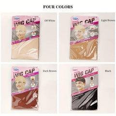 Stretchy Nylon Wig Caps For Women 2 Pcs