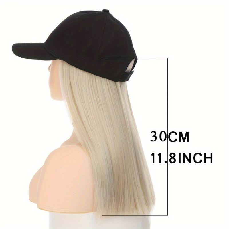 Blonde Hat Wig Baseball Cap Hair Extensions