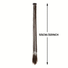 Y2K Clip In Hair Extensions 55 Long Natural Soft Synthetic Hairpieces