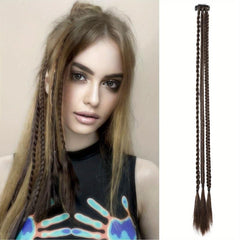 Y2K Clip In Hair Extensions 55 Long Natural Soft Synthetic Hairpieces