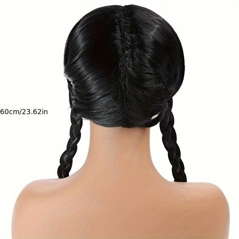Long Braided Pigtails Wig Halloween Cosplay Party