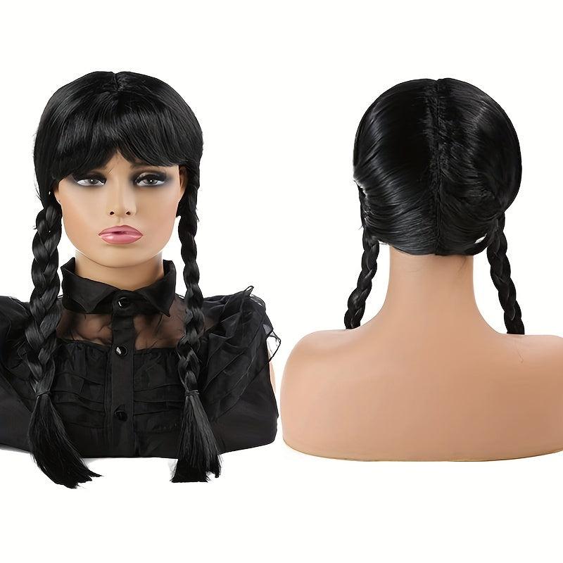 Long Braided Pigtails Wig Halloween Cosplay Party