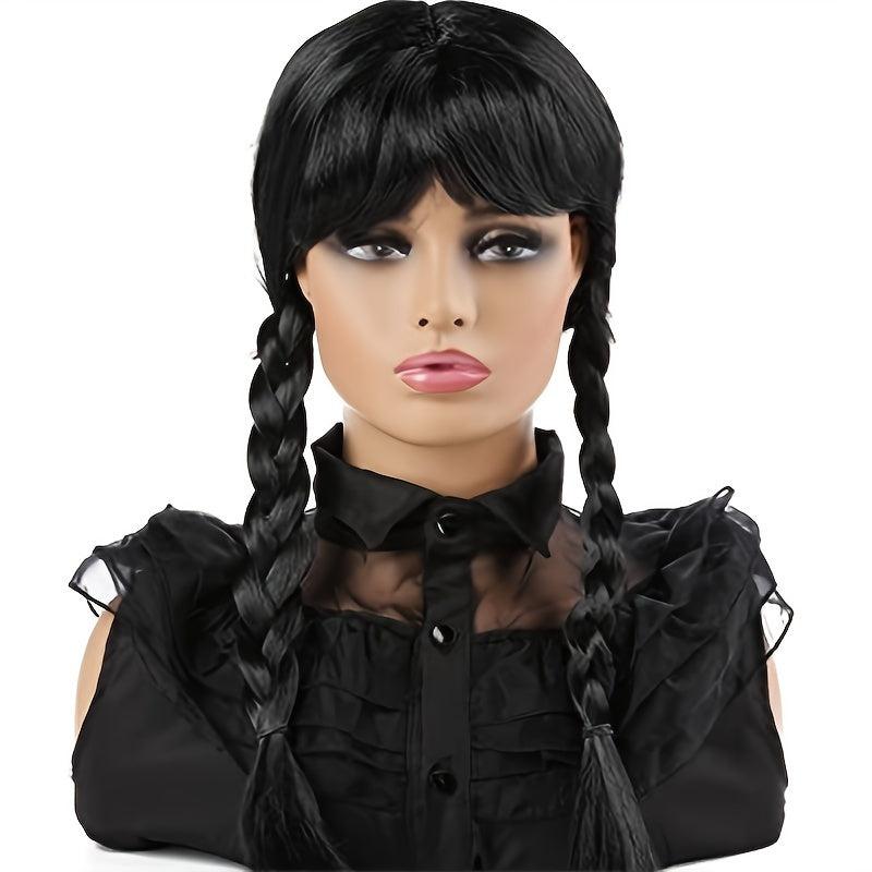 Long Braided Pigtails Wig Halloween Cosplay Party