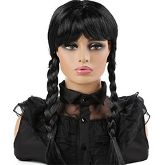 Long Braided Pigtails Wig Halloween Cosplay Party