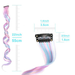 10 pcs Unicorn Clip In Hair Extensions for Women Girls 66 04 cm
