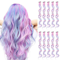10 pcs Unicorn Clip In Hair Extensions for Women Girls 66 04 cm