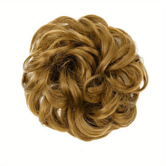 Messy Hair Bun Hair Piece Synthetic Curly Wavy Scrunchies Chignon Extension