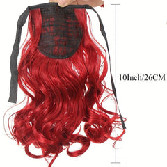 Wavy Ponytail Hair Extension Synthetic Fiber Curly Ponytail Hair Wig For Women