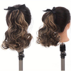 Wavy Ponytail Hair Extension Synthetic Fiber Curly Ponytail Hair Wig For Women