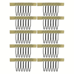 10 Pcs Wig Combs 6 Teeth Wig Clips Hairpiece Caps Accessories Tools