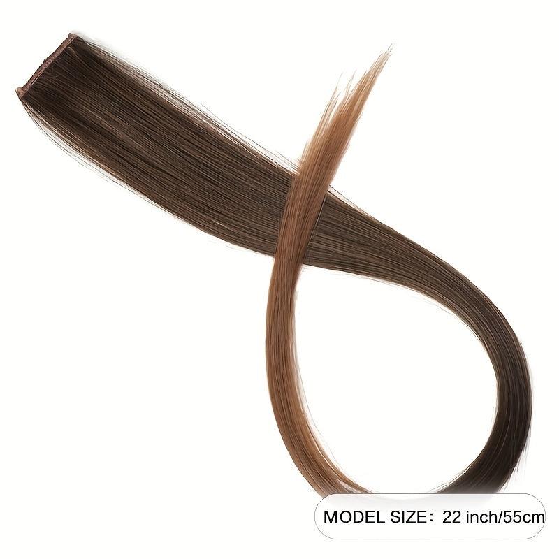 Colorful Long Straight Hair Extensions for Y2K Party