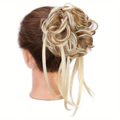 Messy Hair Bun Scrunchies Wavy Curly Ponytail Extension Chignon