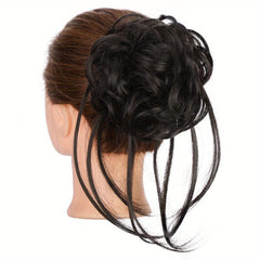 Messy Hair Bun Scrunchies Wavy Curly Ponytail Extension Chignon