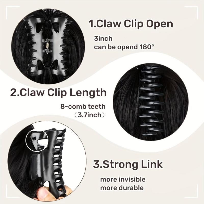 30 48 Cm Messy Bun Hair Piece Claw Clip Hair Bun Wavy Curly Chignon