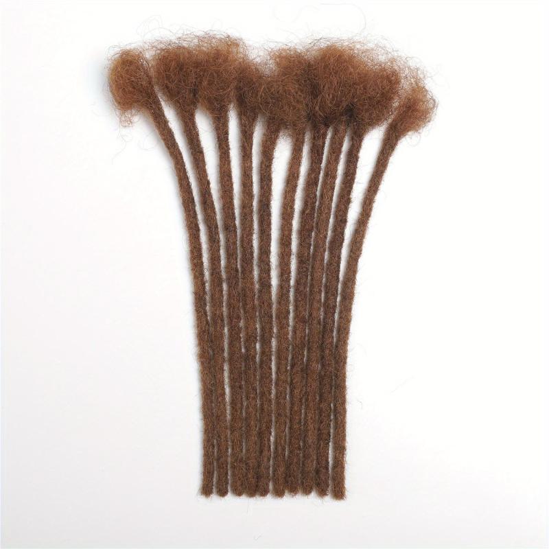 8 Inch Human Hair Dreadlock Extensions 10 Strands 100% Real Loc Extensions