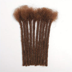 8 Inch Human Hair Dreadlock Extensions 10 Strands 100% Real Loc Extensions