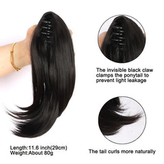 Curly Hair Extension Ponytail Claw for Women