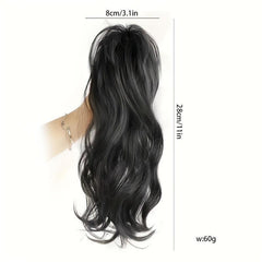 Curly Wavy Ponytail Extensions Synthetic Clip In Hair Extensions
