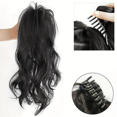 Curly Wavy Ponytail Extensions Synthetic Clip In Hair Extensions