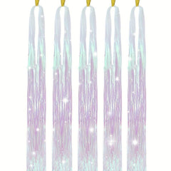 Y2K Tinsel Hair Extension 1200 Strands 121 92 Cm Sparkle Glitter Rainbow