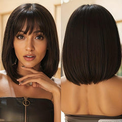 Short Straight Hair Pieces U Shaped Hair Pads Synthetic Clip In Extensions