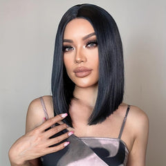 Short Straight Hair Pieces U Shaped Hair Pads Synthetic Clip In Extensions