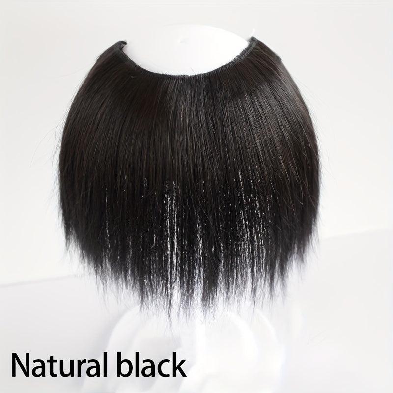 Short Straight Hair Pieces U Shaped Hair Pads Synthetic Clip In Extensions