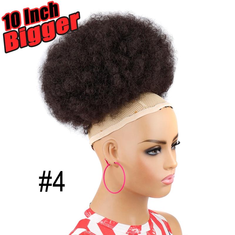 Afro Kinky Curly Chignon Bun Hair Pieces