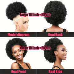 Afro Kinky Curly Chignon Bun Hair Pieces