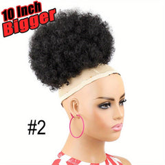 Afro Kinky Curly Chignon Bun Hair Pieces