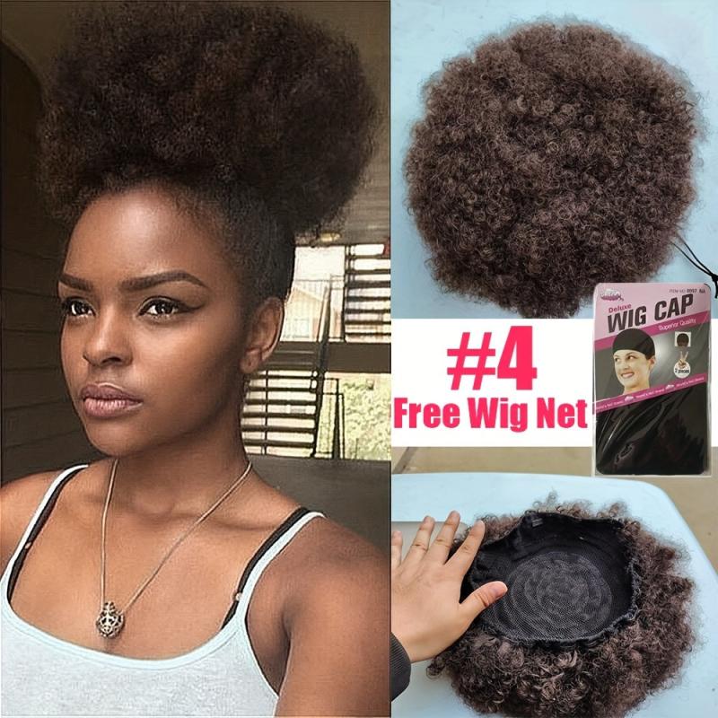 Afro Kinky Curly Chignon Bun Hair Pieces