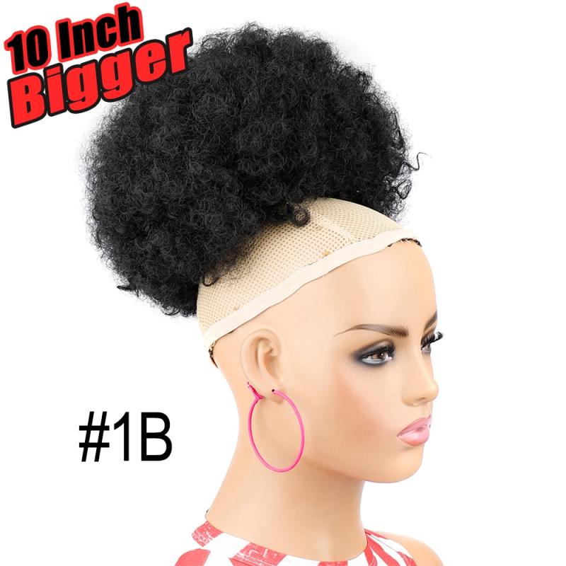 Afro Kinky Curly Chignon Bun Hair Pieces