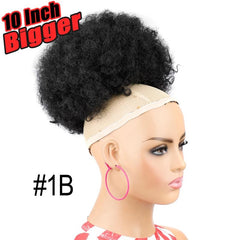 Afro Kinky Curly Chignon Bun Hair Pieces