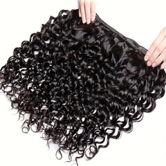 Natural Curly Wave Human Hair Extensions Unprocessed Virgin Hair Weave