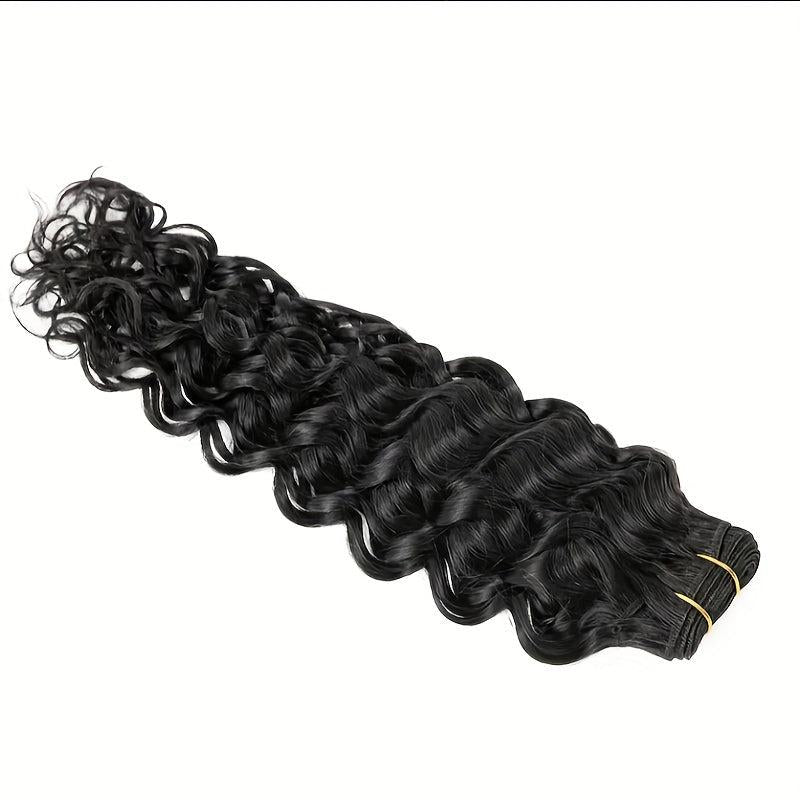 Natural Curly Wave Human Hair Extensions Unprocessed Virgin Hair Weave