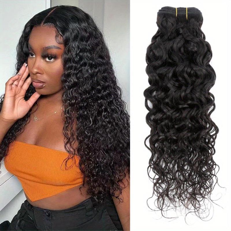 Natural Curly Wave Human Hair Extensions Unprocessed Virgin Hair Weave