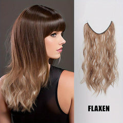 Invisible Wire Hair Extensions 50 8Cm Mixed Curly Wavy Synthetic Hair Women