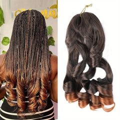 French Curly Braiding Hair 1B 60 96 Cm Pre Stretched Bouncy Braiding Hair