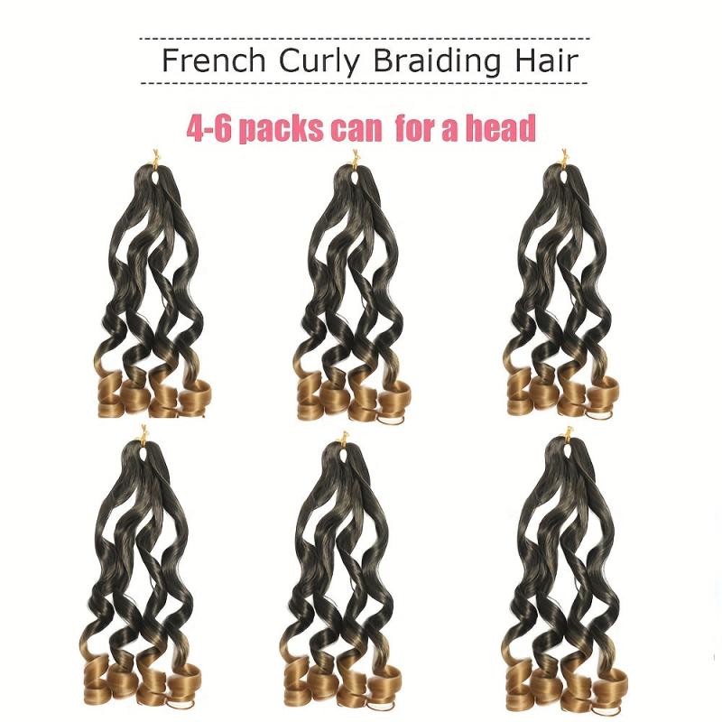 French Curly Braiding Hair 1B 60 96 Cm Pre Stretched Bouncy Braiding Hair