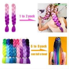 Glowing Hair Twist Braids DIY Hairstyle Extension