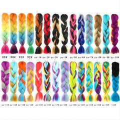 Glowing Hair Twist Braids DIY Hairstyle Extension