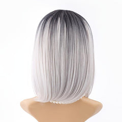 Short Bob Ombre Wig Synthetic Heat Resistant