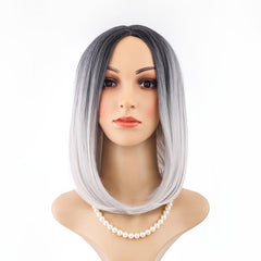 Short Bob Ombre Wig Synthetic Heat Resistant