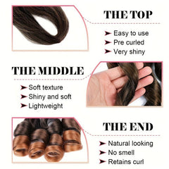 French Curly Braiding Hair 60 96 Cm Loose Wave Spiral Crochet Hair