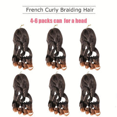 French Curly Braiding Hair 60 96 Cm Loose Wave Spiral Crochet Hair