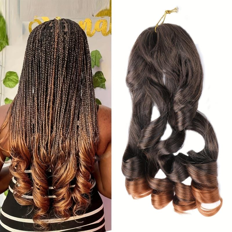 French Curly Braiding Hair 60 96 Cm Loose Wave Spiral Crochet Hair