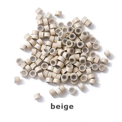 500 Pcs Hair Extension Silicone Clasp Real Hair Extension Aluminum Ring Rod