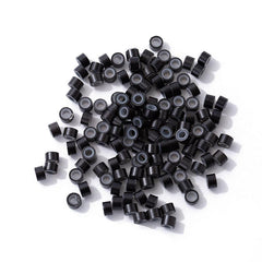 500 Pcs Hair Extension Silicone Clasp Real Hair Extension Aluminum Ring Rod