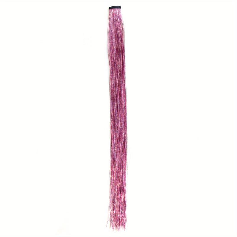 Colorful Clip In Hair Tinsel Fairy Hair Tinsel Kit, Party Glitter Extensions